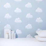 Papier peint bébé Nuages bleus